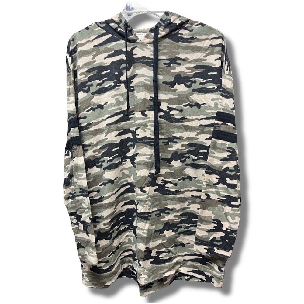Bobbie Brooks Hoodie Womens Regular 1X Camo Pullover Long Sleeve Drawstring